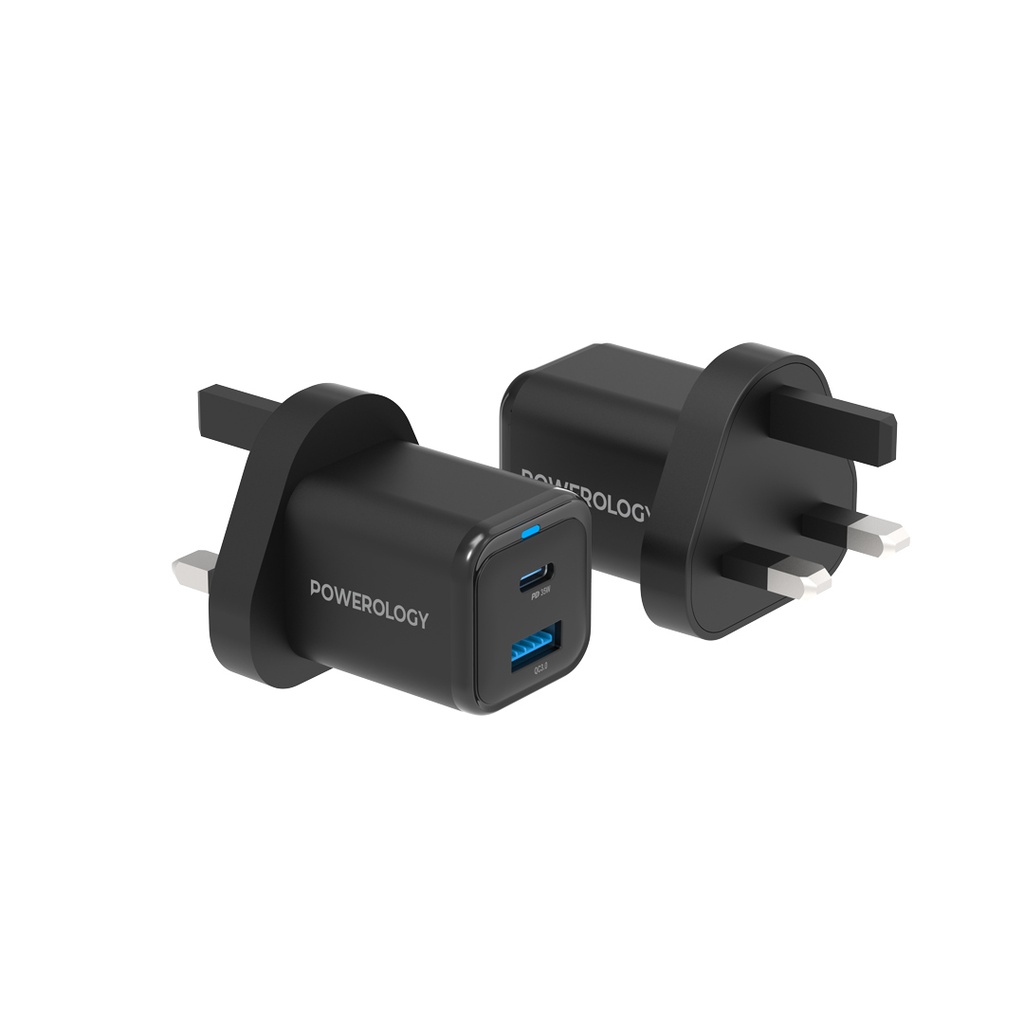 35W GaN Charger UK with USB-C Cable - 1