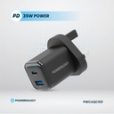 35W GaN Charger UK with USB-C Cable - 4