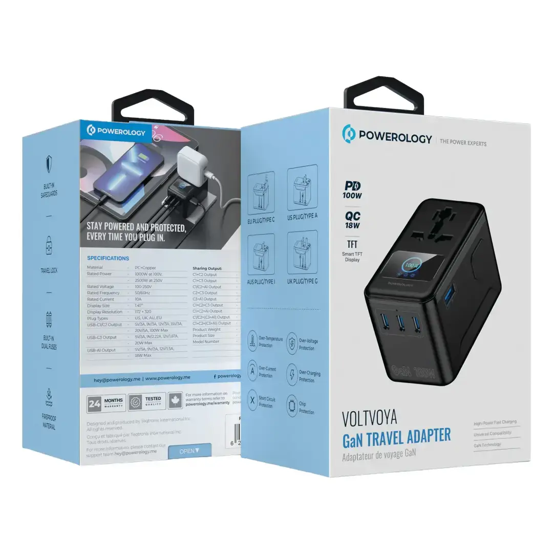 PD75W x3 USB-C GaN Travel Adapter - 4