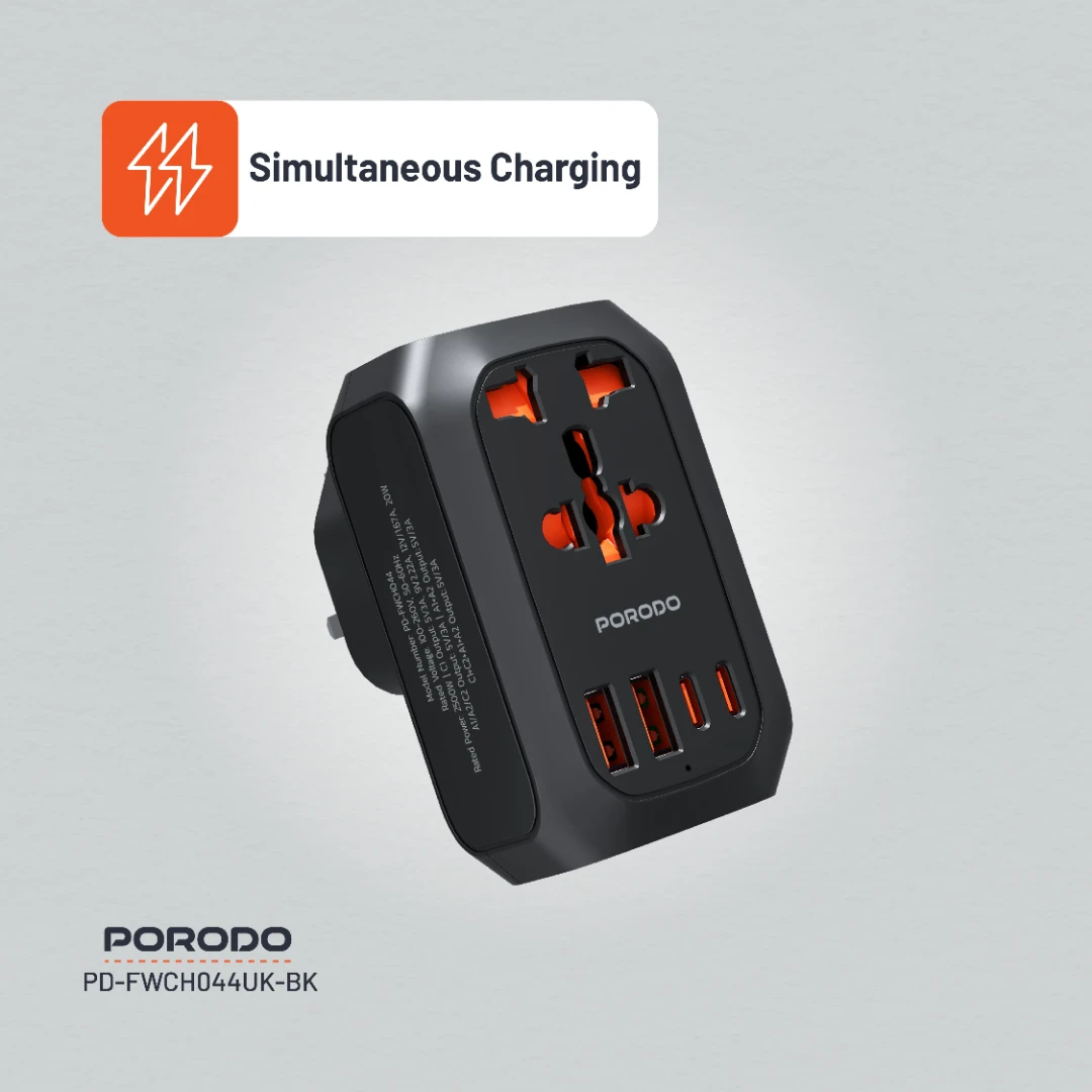 4-in-1 Adaptor UK Plug - 1