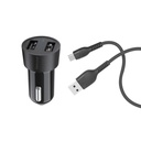 Blue 15W Car Charger C-C - 1