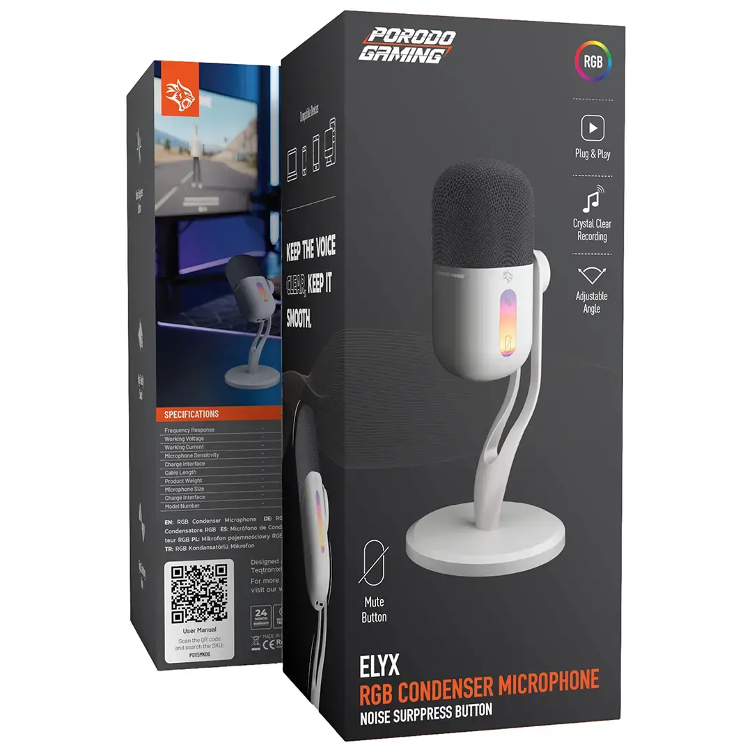 Gaming USB Condenser Microphone RGB - 1
