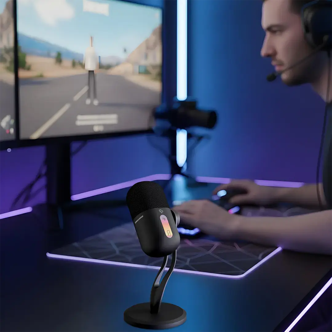 Gaming USB Condenser Microphone RGB - 2
