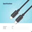 Type-C to Lightning PVC Cable 3m - 1