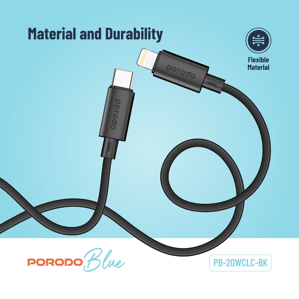 Type-C to Lightning PVC Cable 3m - 5
