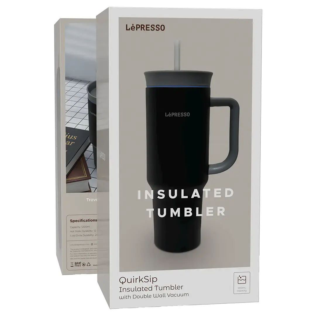 LePresso Coffee Mug with Sleeve and Straw - 5