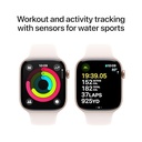 APPLE WATCH SERIES 10 GPS JETBLACK ALUMINUM BLACK SPORT BAND 46MM M/L LW/A