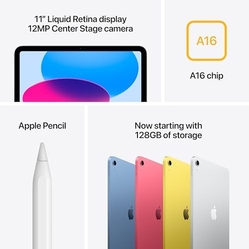 IPAD A16 11 INCH 128GB WIFI SILVER