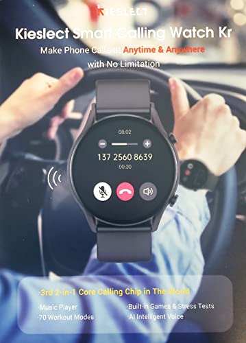 KIESLECT CALLING WATCH KR - BLACK