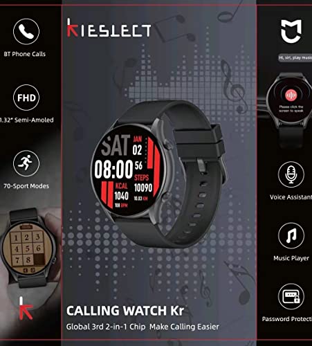 KIESLECT CALLING WATCH KR - BLACK