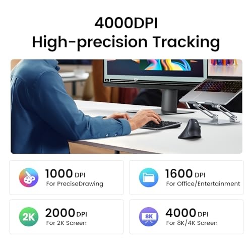 UGREEN 25444 Multi-Mode Vertical Mouse