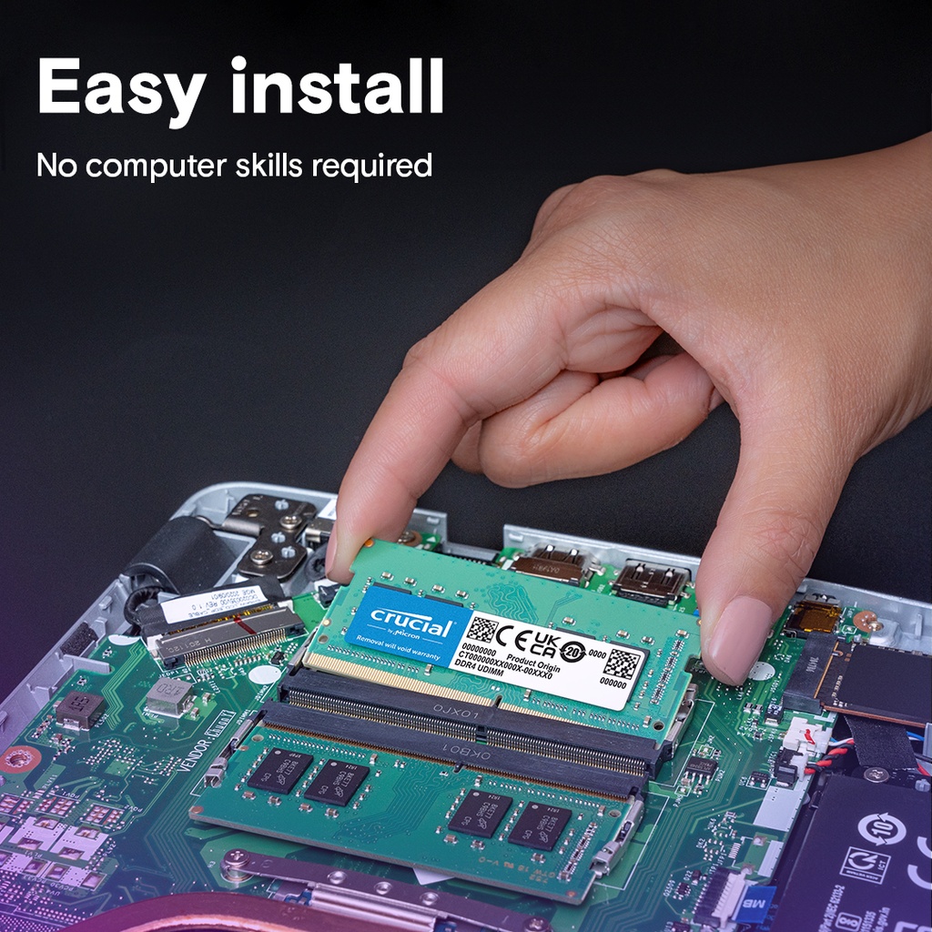 Crucial DDR4 Laptop - Installation