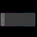 Porodo Gaming RGB Mouse Pad with 15W Wireless Charger - Black - Angle