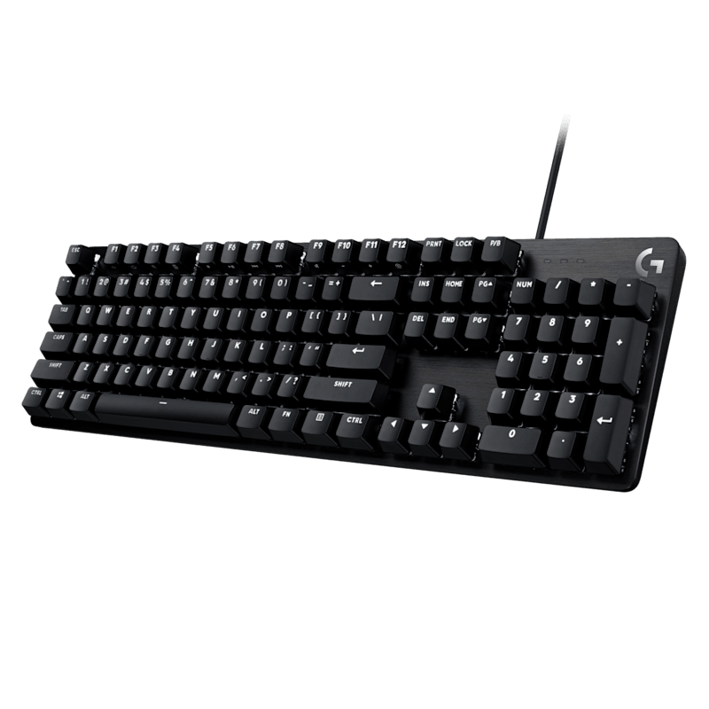 Logitech G413 SE Mechanical Gaming Keyboard - Black, Tactile Switch - Top View