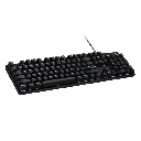 Logitech G413 SE Mechanical Gaming Keyboard - Black, Tactile Switch - Angle