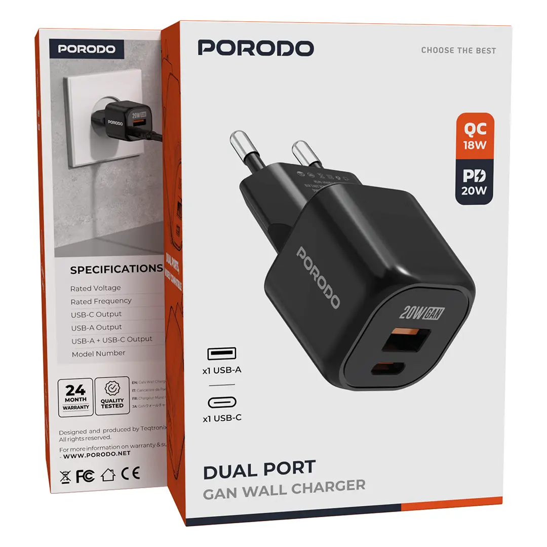 Porodo GaN Wall Charger - 2