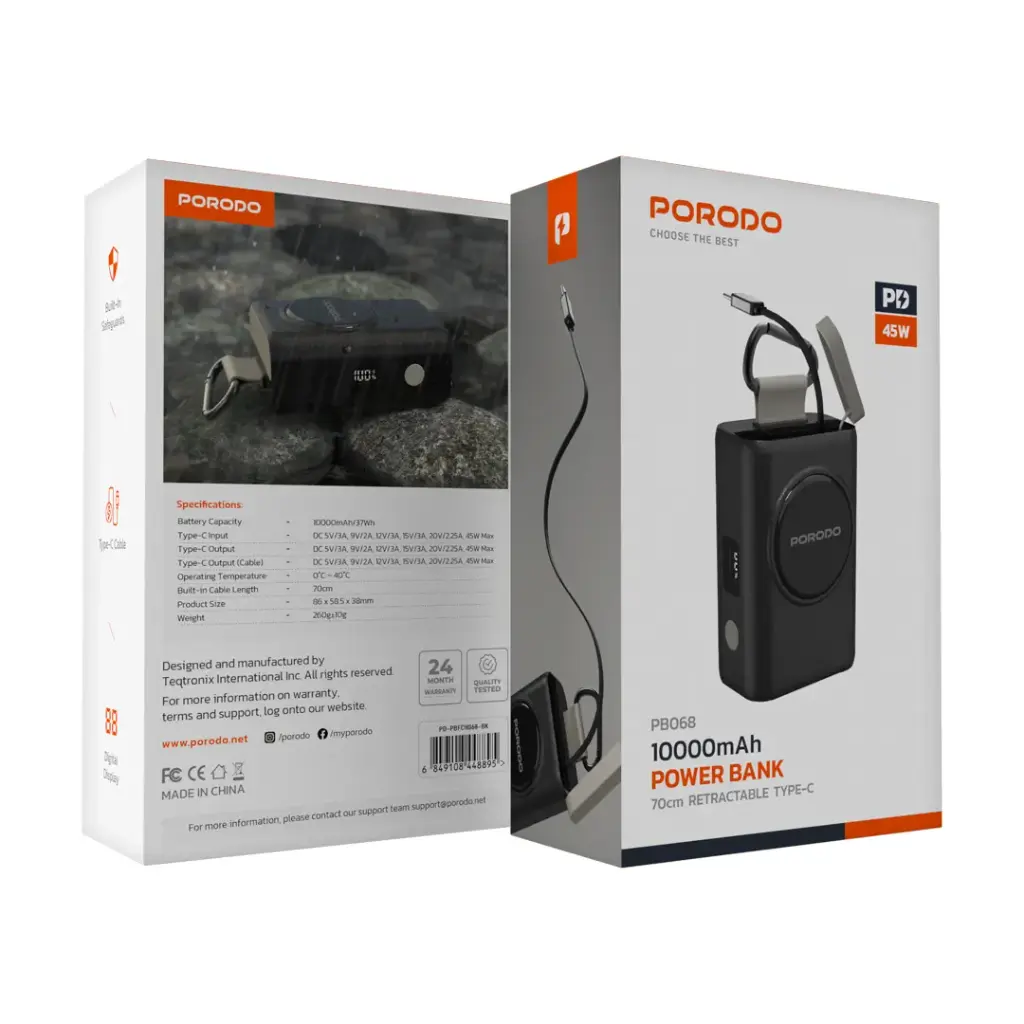 Porodo IPX5 Power Bank PB068 - 2