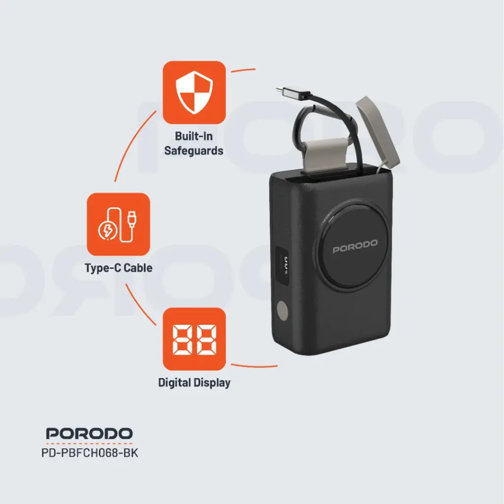Porodo IPX5 Power Bank PB068 - 3