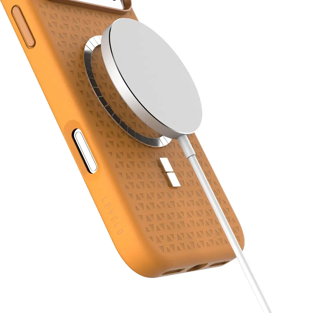 Levelo Fiora MagSafe Liquid Silicone Orange - 1
