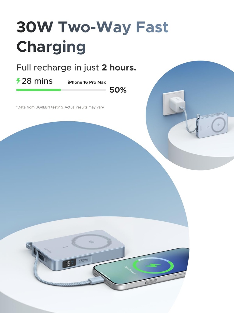 UGREEN MagFlow Magnetic Power Bank - 3