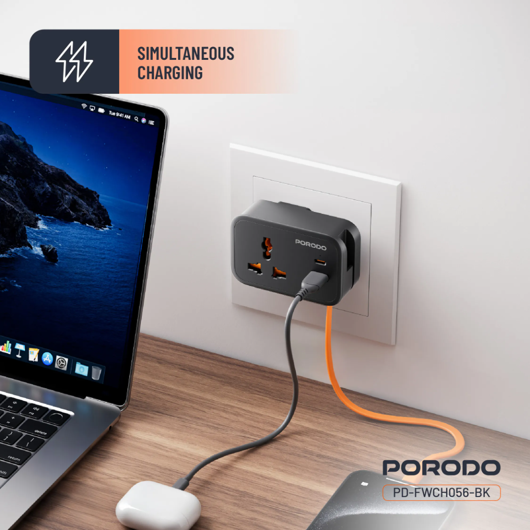 Porodo Universal Wall Socket - 4