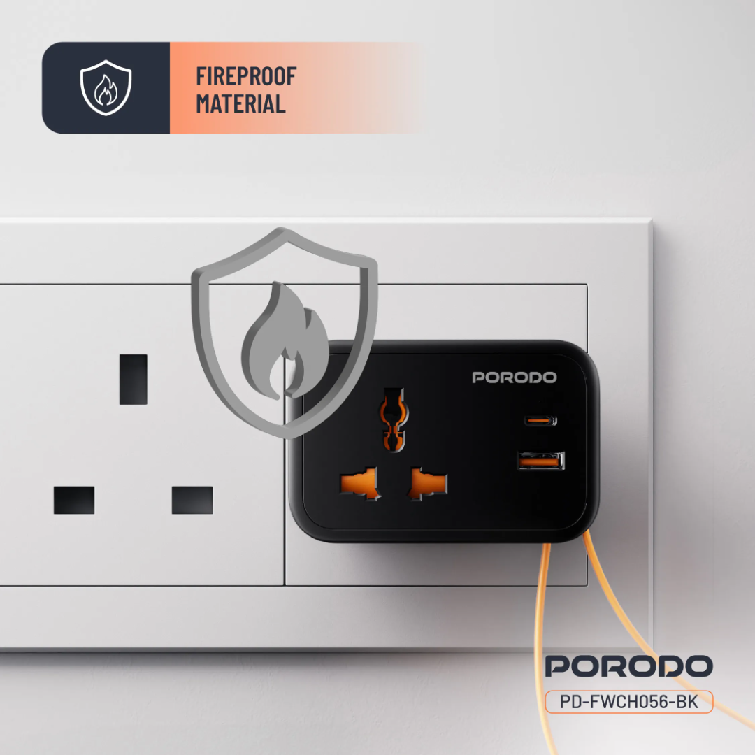 Porodo Universal Wall Socket - 10