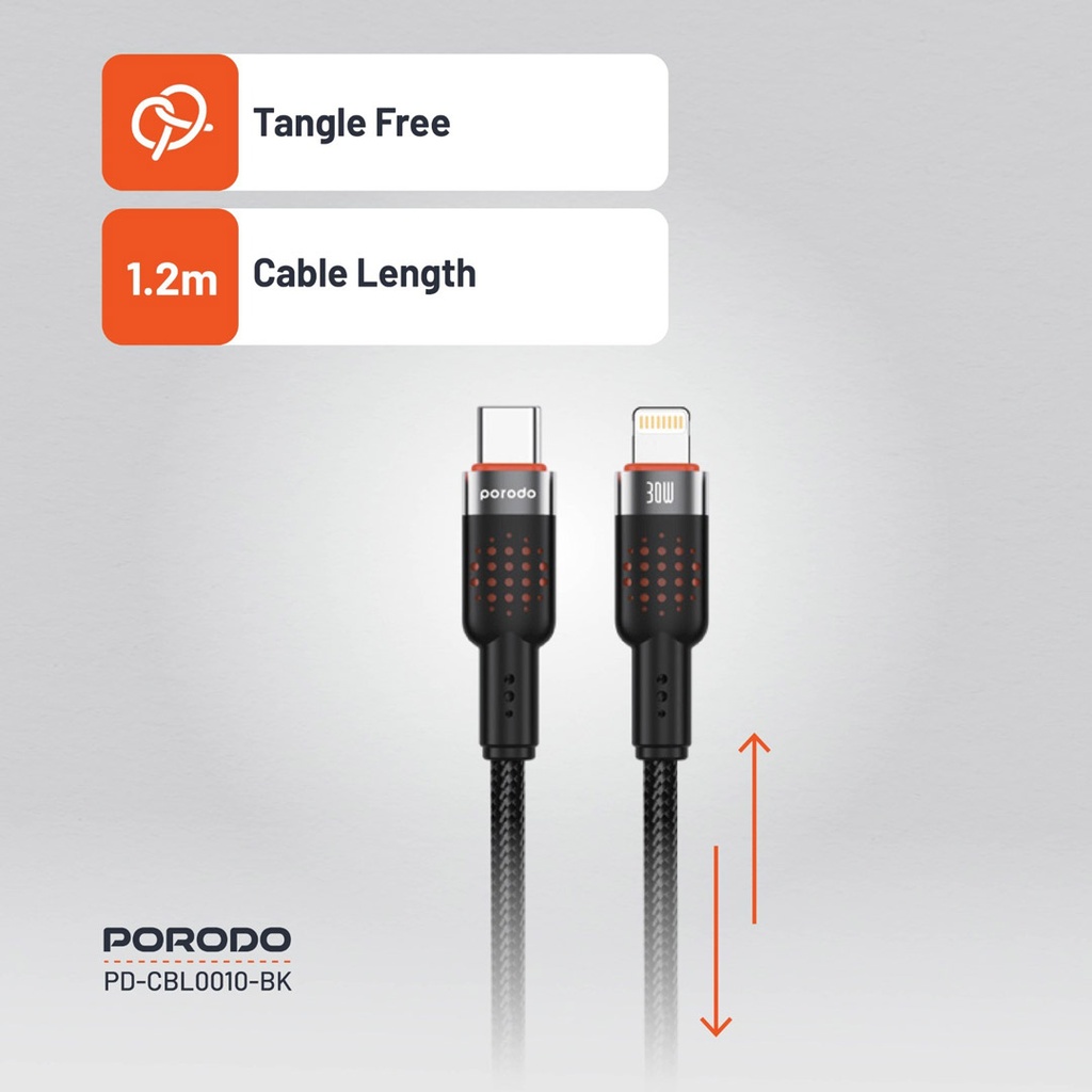 Porodo Aluminum Braided Cable - 4