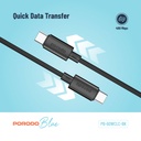 Porodo Blue 60W PD Type-C Cable - 2
