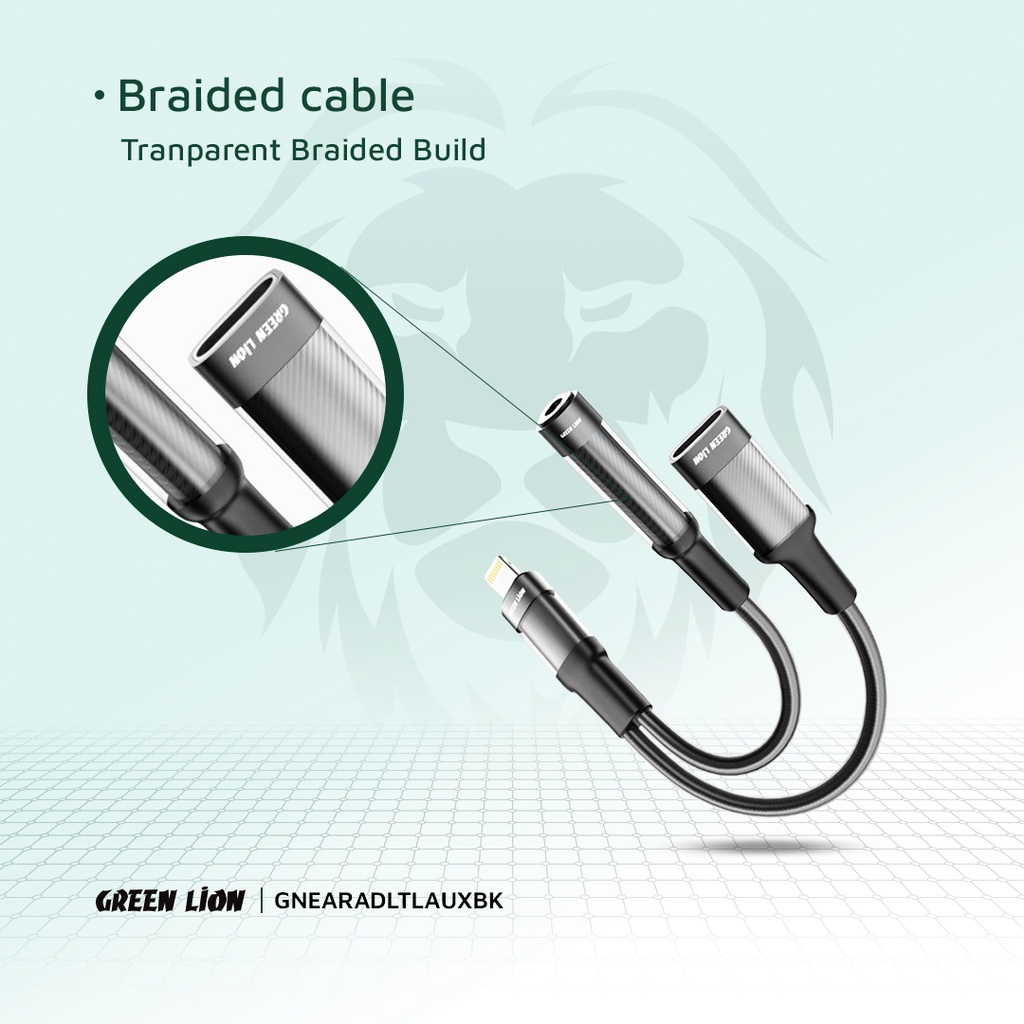 Green Lion Earphone Charging Adapter - 4