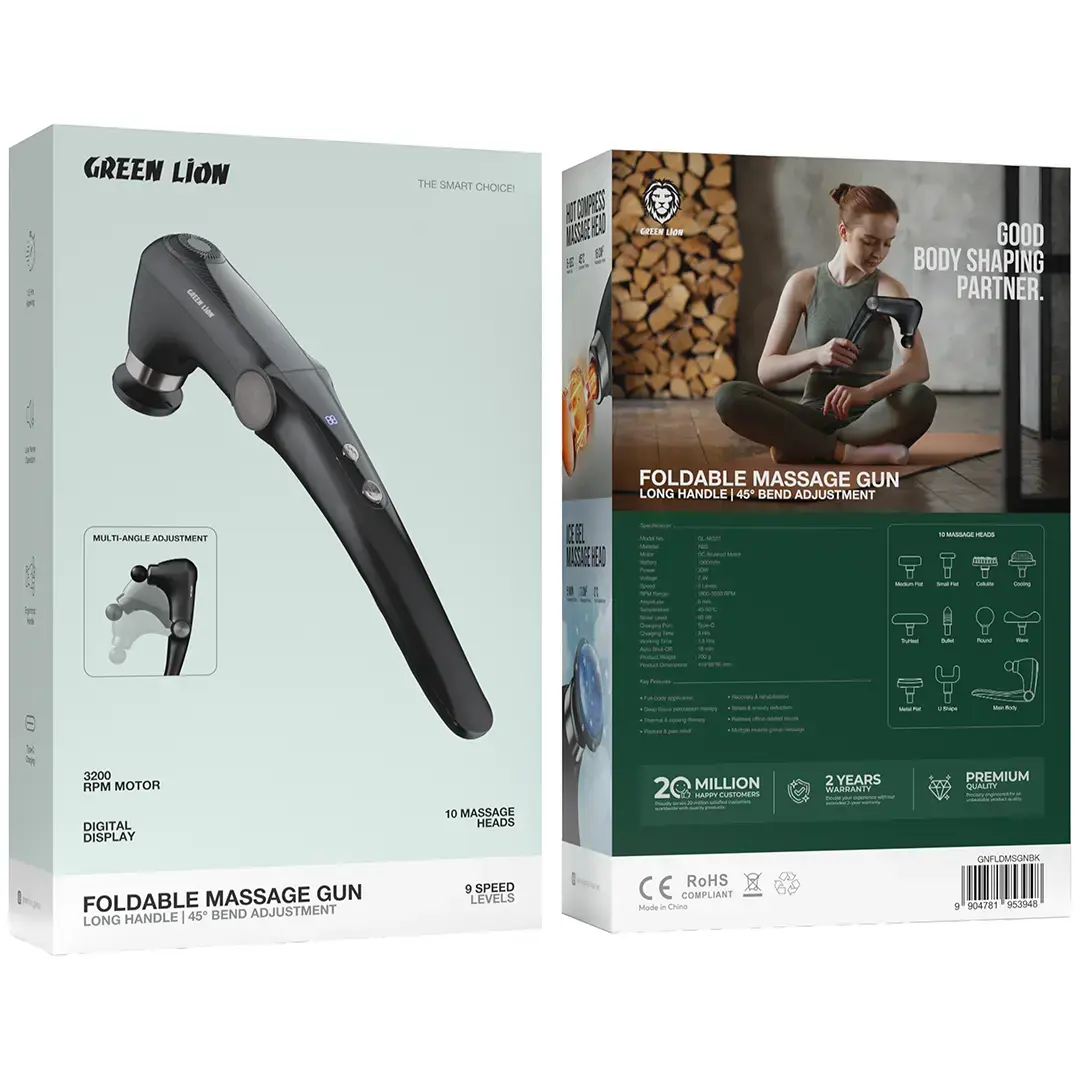 Green Lion Foldable Massage Gun - 1