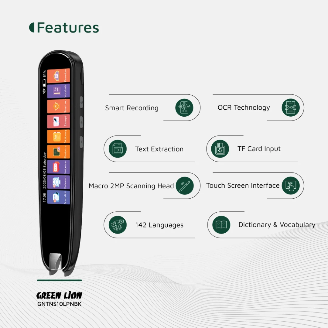 Green Lion Translation Pen - 4