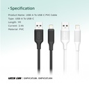 Green Lion USB-A to Lightning PVC Cable 1M - 4