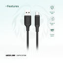 Green Lion USB-A to USB-C PVC Cable 1M - 2