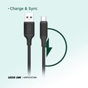 Green Lion USB-A to USB-C PVC Cable 1M - 4