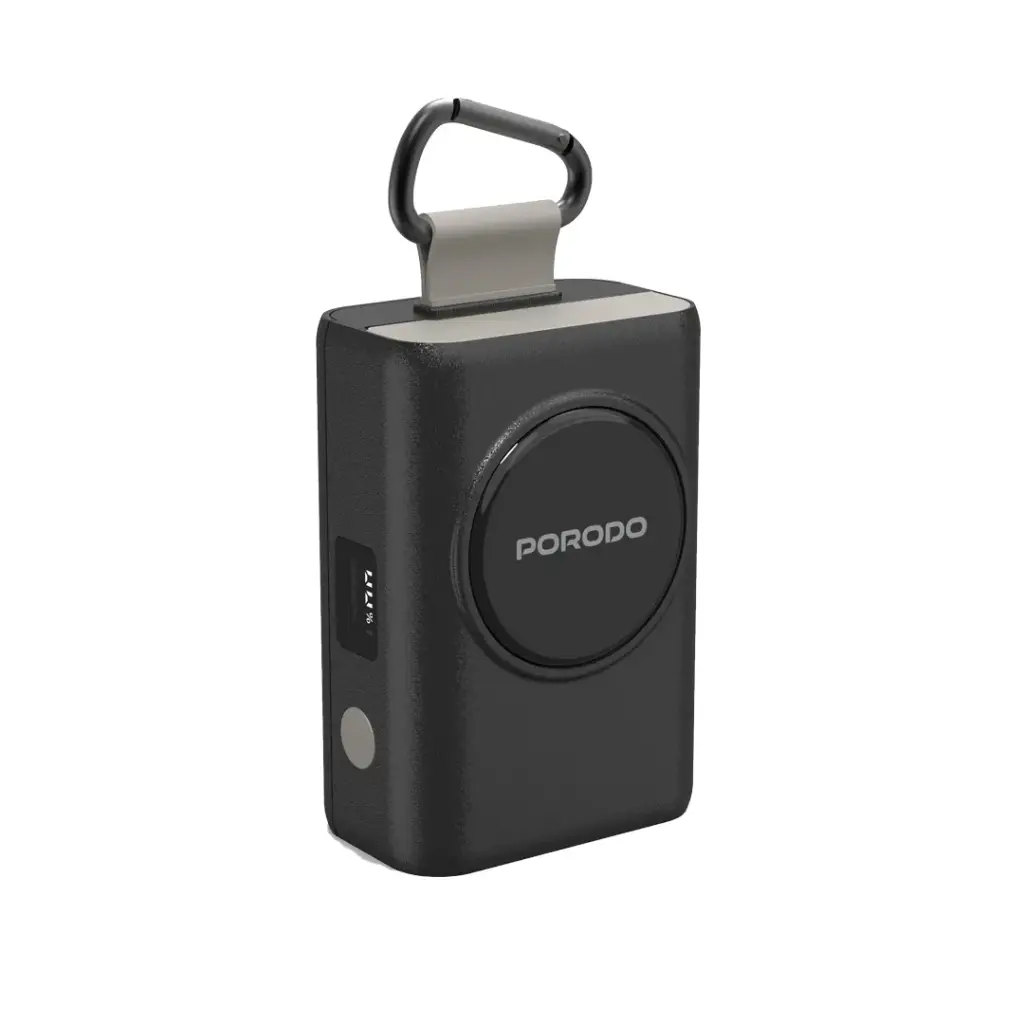 Porodo IPX5 360° 10000mAh Power Bank - Black