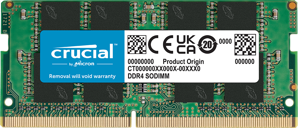 Crucial 8GB DDR4-3200 SODIMM Laptop Memory