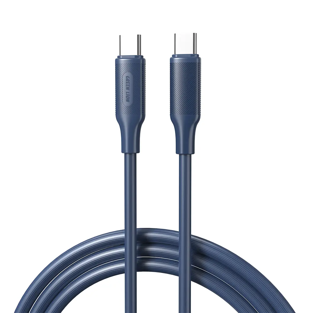 كابل Green Lion USB-C إلى USB-C بي في سي 1م - أسود