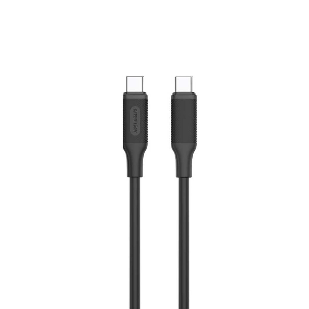 كابل Green Lion USB-C إلى USB-C بي في سي 1م 60W - أسود
