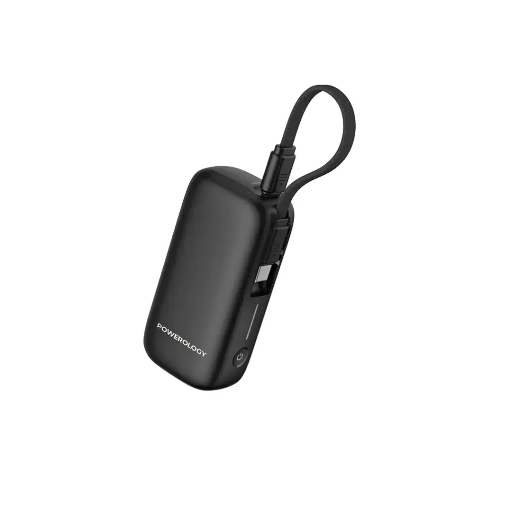 باور بانك Powerology PD20W 5000 مللي أمبير بكابل قابل للفصل