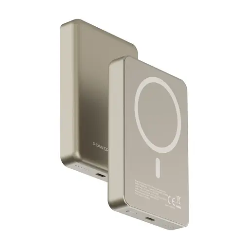 باور بانك Powerology 10000 مللي أمبير MagSafe - تيتانيوم صحراوي