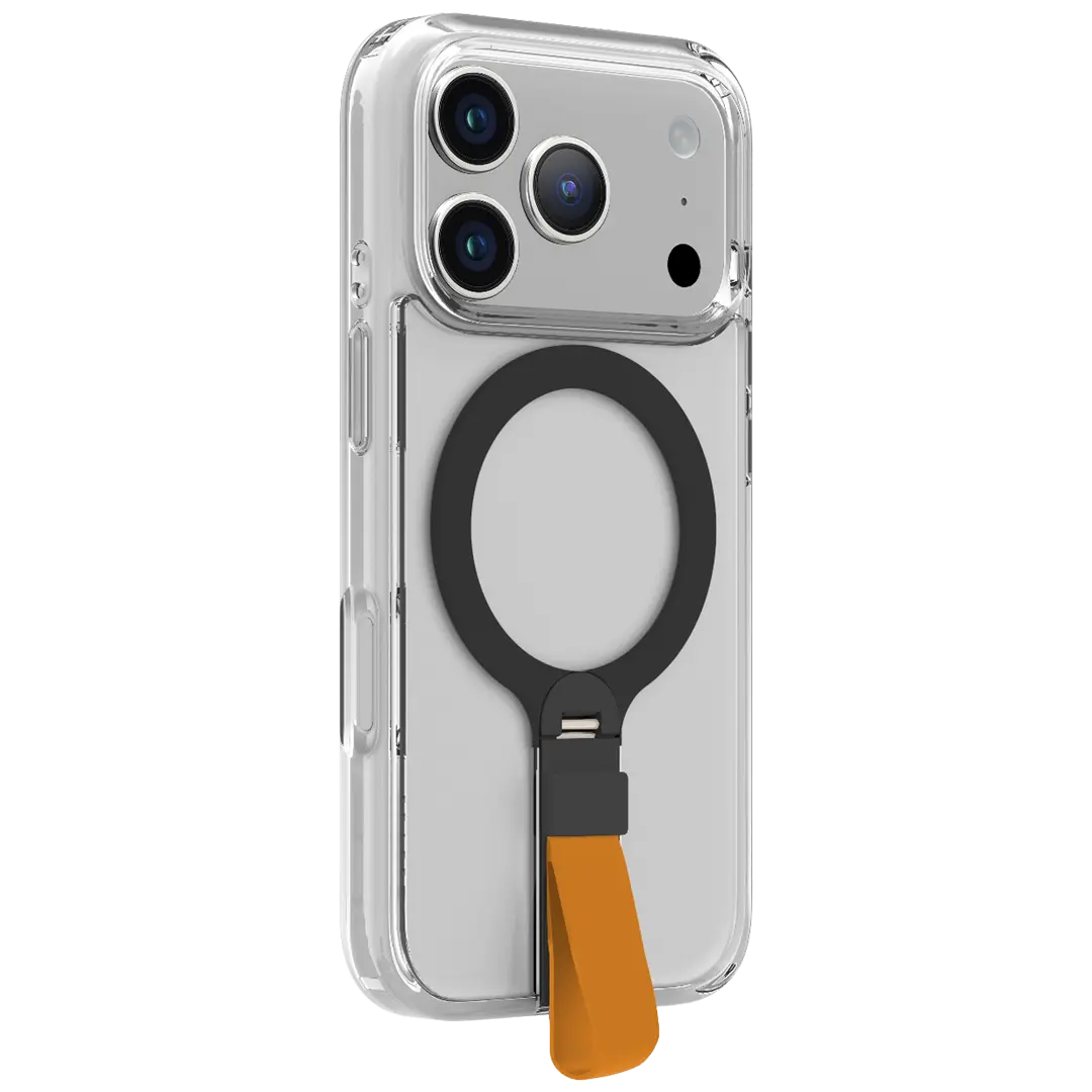 Levelo Spira Grip Case for iPhone 17 Pro Max - Sunrise Orange