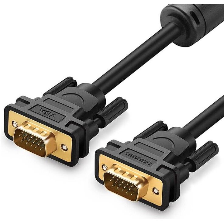[11630] كابل Ugreen VGA ذكر إلى ذكر 1.5م - أسود