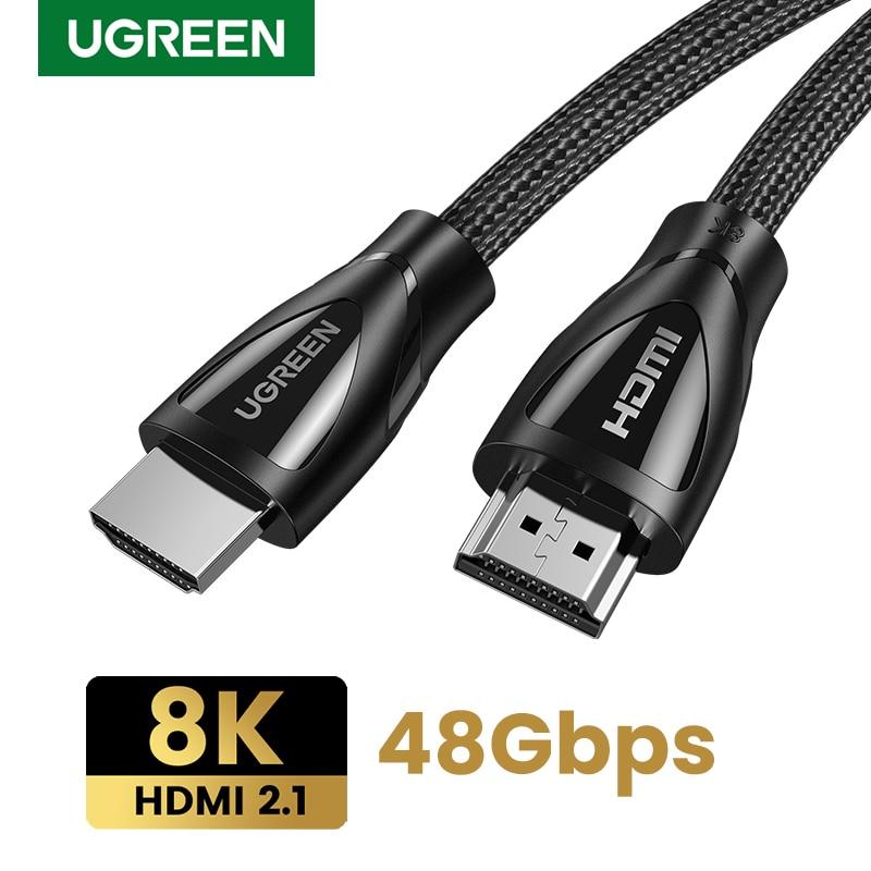 UGREEN 80401 1m 8K@60Hz 4K@120Hz 48Gbps High Speed HDMI 2.1 braided Cable
