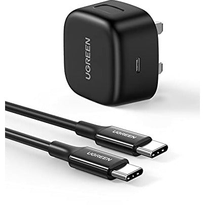 [50577] شاحن Ugreen PD 25W مع كابل USB فيشة بريطانية