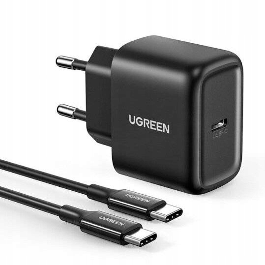 [50581] شاحن Ugreen PD 25W مع كابل USB فيشة أوروبية