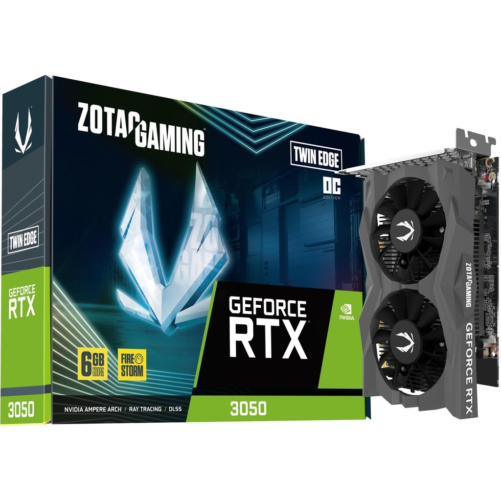 [ZT-A30510H-10L] كرت شاشة Zotac RTX 3050 TwinEdge سعة 6 جيجا OC