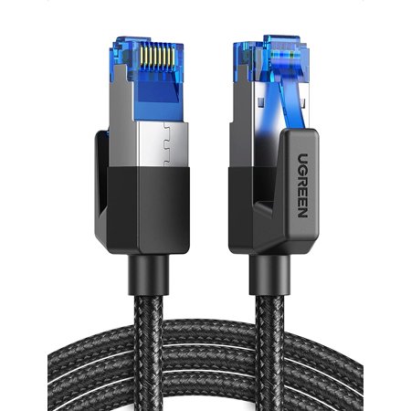 UGREEN 80432 CAT8 Shielded Round Braided Cable Modular Plugs 3M