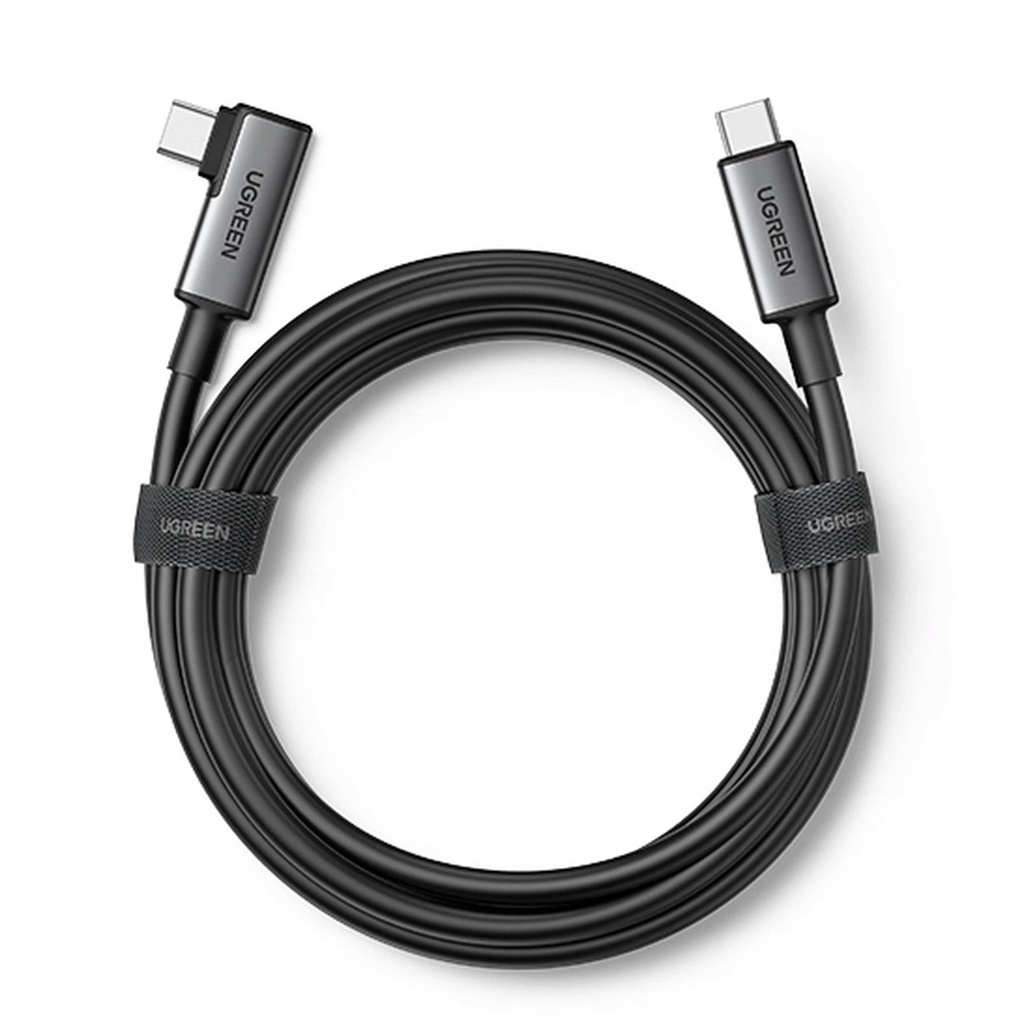 كابل Ugreen USB-C إلى USB-C زاوية 90 درجة طول 5م