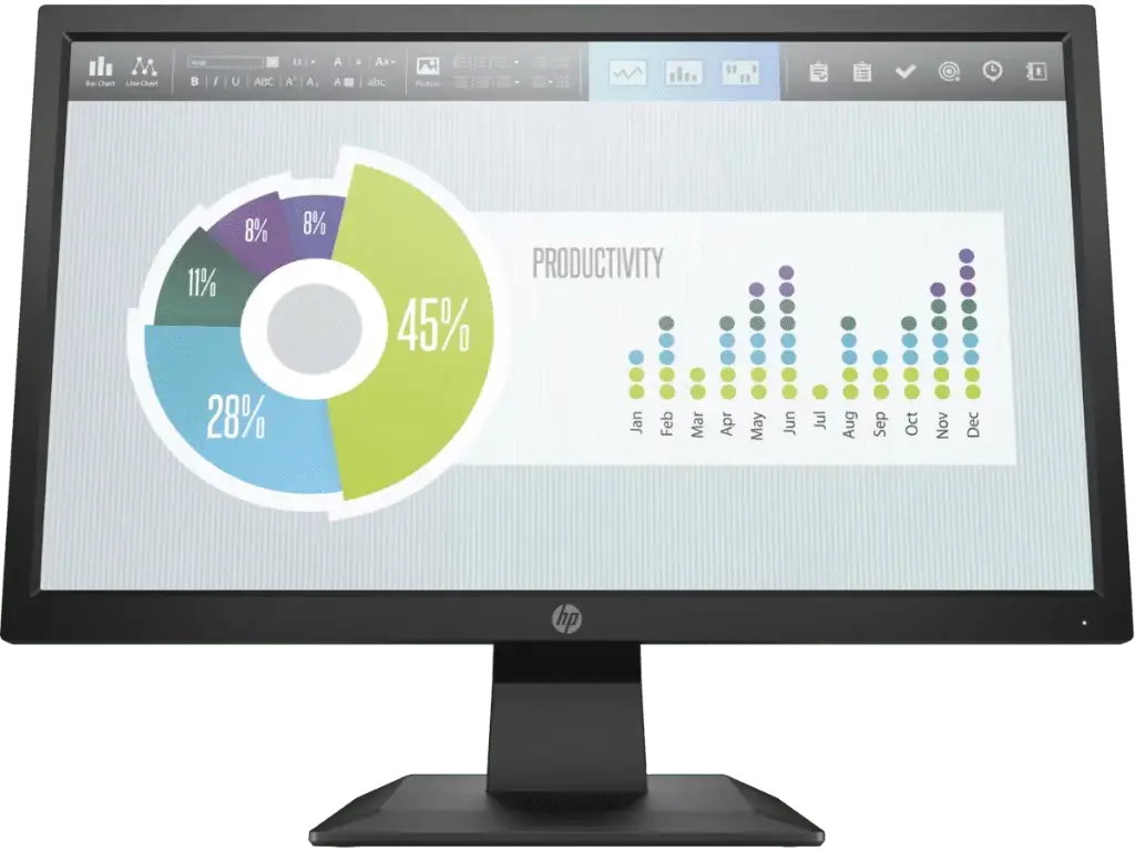 HP MONITOR P204V-19.5" LED