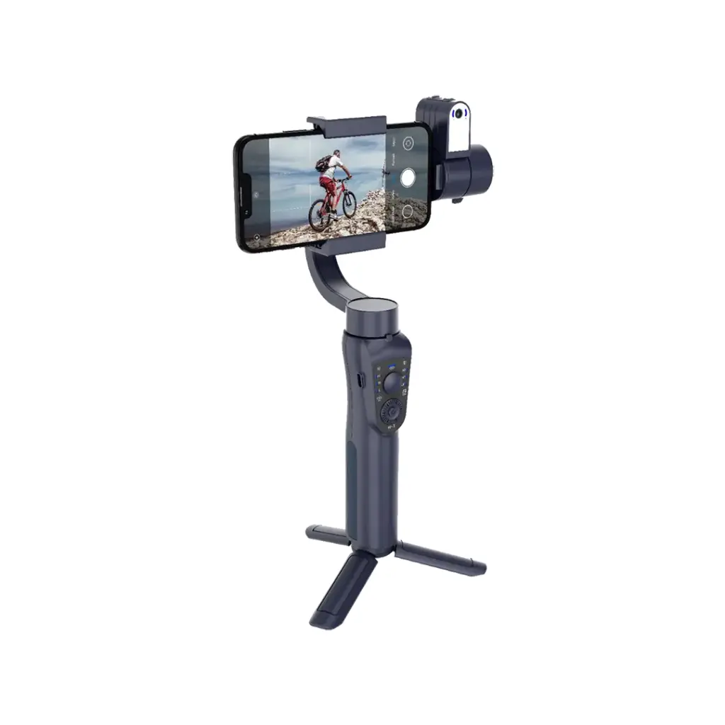 Porodo Anti-Shake Gimbal with AI Tracker - Black